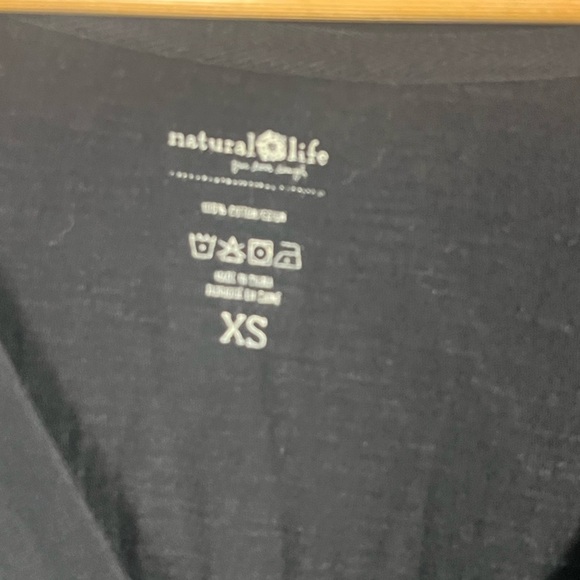 Natural life 100% cotton black v-neck Charlie jumpsuit oversize size XS - Picture 3 of 6